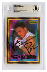 Vinny 'Paz' Pazienza Signed 1996 Ringside Boxing Card #24 - (Beckett Slabbed)