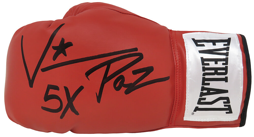 Vinny 'Paz' Pazienza Signed Everlast Red Boxing Glove w/5x