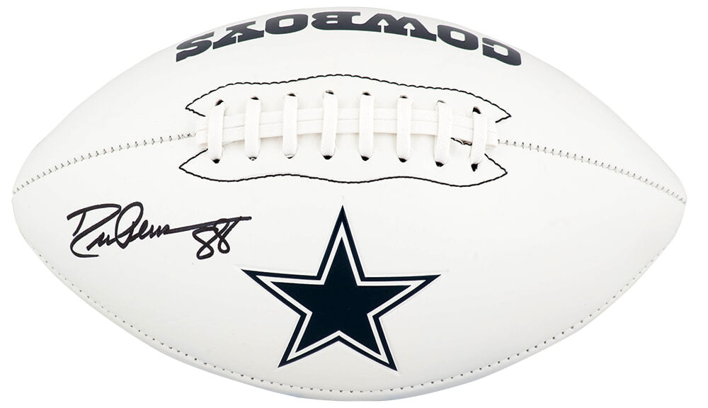 Drew Pearson Signed Dallas Cowboys Franklin White Logo Football