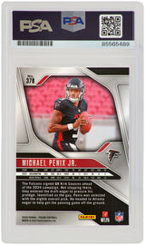 Michael Penix Jr. Signed Atlanta Falcons 2024 Panini Prizm Rookie Football Card #378 - (PSA / Auto Grade 10)