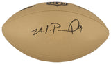 Michael Penix Jr. Signed Wilson Duke Gold Metallic NFL Full Size Replica Football