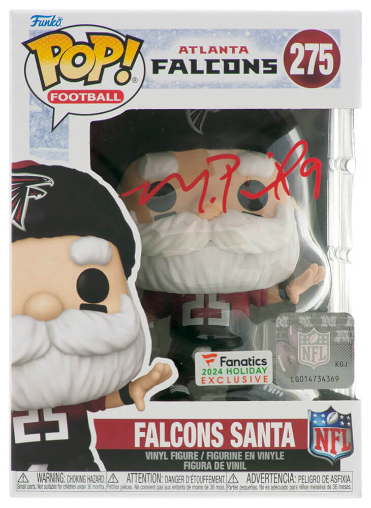 Michael Penix Jr. Signed Atlanta Falcons 2024 SANTA Funko Pop Doll #275
