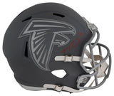 Michael Penix Jr. Signed Atlanta Falcons SLATE Riddell Full Size Speed Replica Helmet