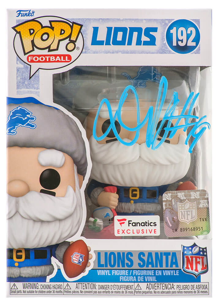 Donovan Peoples-Jones Signed Detroit Lions 'SANTA' Funko Pop Doll #192
