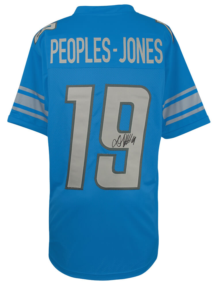 Donovan Peoples-Jones Signed Blue Custom Jersey