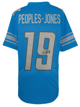 Donovan Peoples-Jones Signed Blue Custom Jersey