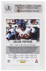 Julius Peppers Signed Chicago Bears 2012 Panini Prizm Football Trading Card #36 - (Beckett - Auto Grade 10)