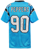 Julius Peppers Signed Teal Custom Football Jersey