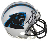 Julius Peppers Signed Carolina Panthers Riddell Mini Helmet