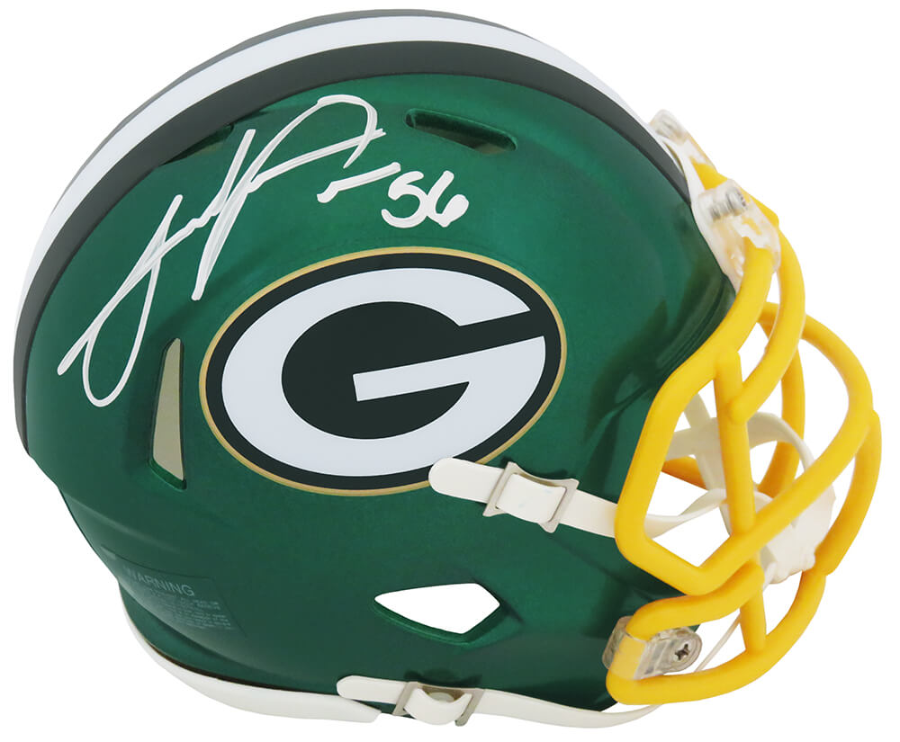 Julius Peppers Signed Green Bay Packers FLASH Riddell Speed Mini Helmet