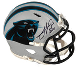 Julius Peppers Signed Carolina Panthers Riddell Speed Mini Helmet w/HOF 2024