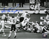 William Perry Signed Chicago Bears Super Bowl XX Touchdown Run B&W 8x10 Photo