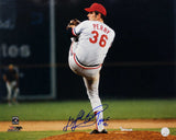 Gaylord Perry Signed Cleveland Indians Wind Up Pitching Action 16x20 Photo w/HOF'91