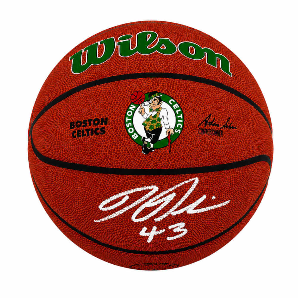 Kendrick Perkins Signed Boston Celtics Logo Wilson Alliance NBA Basketball