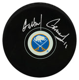 Gilbert Perreault Signed Buffalo Sabres Team Logo Hockey Puck