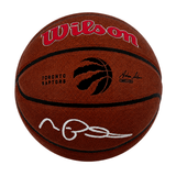Morris Peterson Signed Toronto Raptors Logo Wilson NBA Basketball