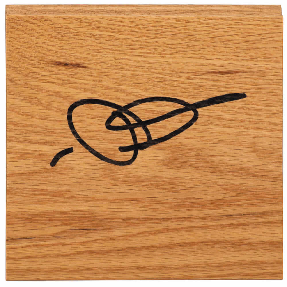 Morris Peterson Signed 5x6 Wood Floor Piece