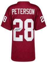 Adrian Peterson Signed Maroon Custom College Football Jersey