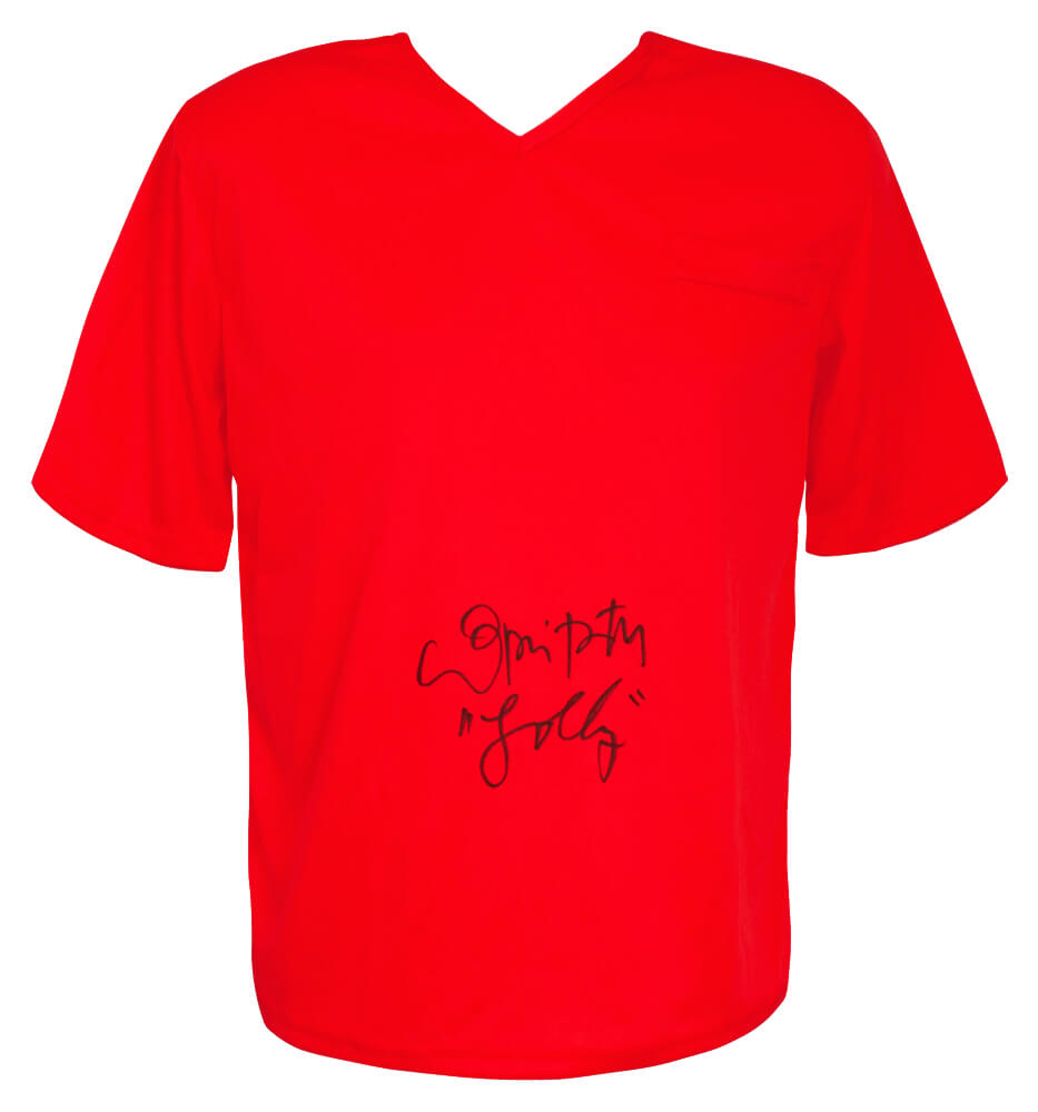 Lori Petty Signed Orange Prison Costume Shirt & Pants w/Lolly