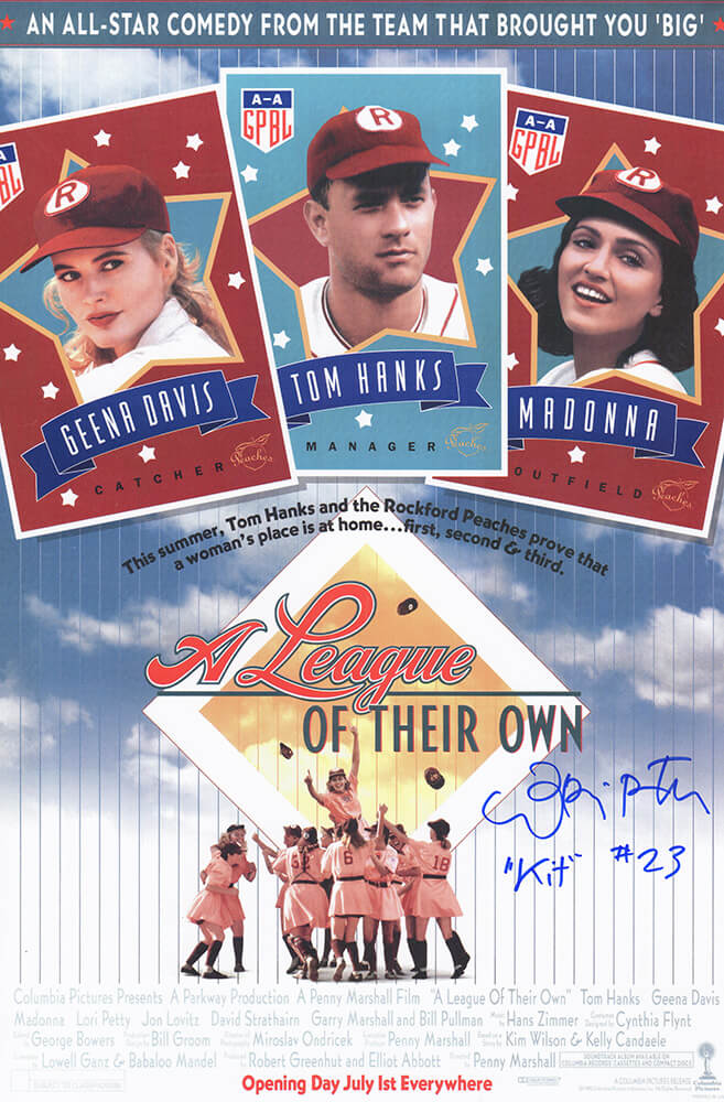 Lori Petty Signed A League Of Their Own 11x17 Movie Poster w/Kit