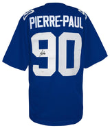Jason Pierre-Paul Signed Blue Custom Football Jersey - (JSA)