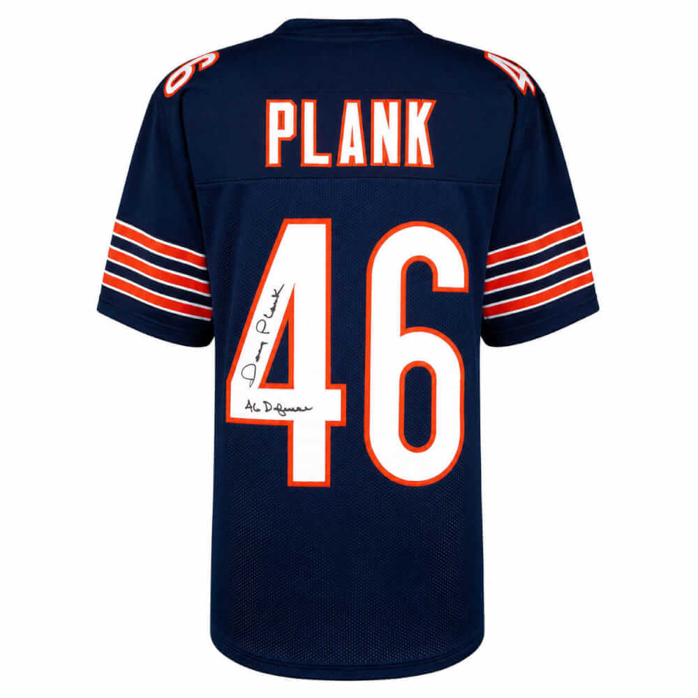 Doug Plank Signed Navy Custom Football Jersey w/46 Defense