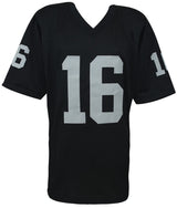 Jim Plunkett Signed Black Custom Jersey w/SB XV MVP