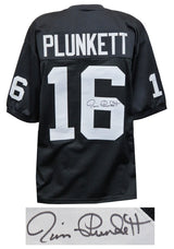 Jim Plunkett Signed Black Custom Jersey