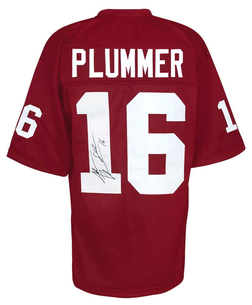 Jake Plummer Signed Red T/B Custom Football Jersey w/Snake