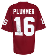 Jake Plummer Signed Red T/B Custom Football Jersey w/Snake