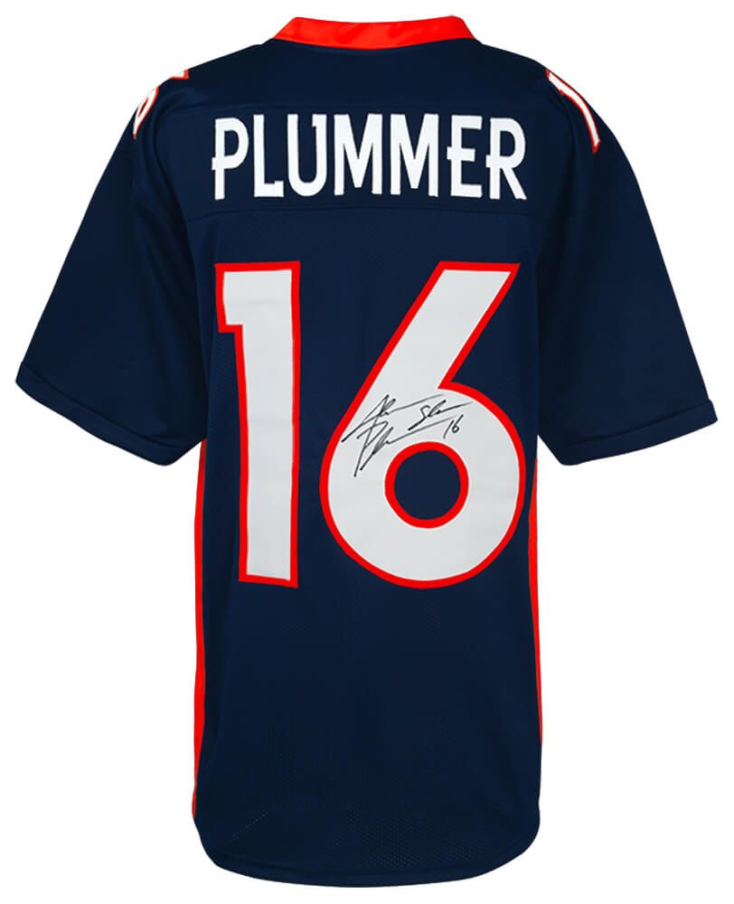 Jake Plummer Signed Navy Custom Football Jersey w/Snake
