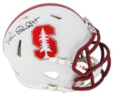 Jim Plunkett Signed Stanford Cardinals Riddell Speed Mini Helmet