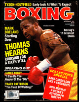 Thomas Hit Man Hearns Autographed Magazine Beckett BAS QR #BM37854