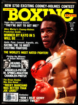 Sugar Ray Leonard Autographed Magazine Beckett BAS QR #BM37883