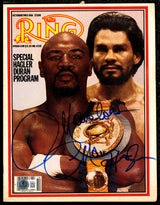 Marvelous Marvin Hagler Autographed Magazine Beckett BAS QR #BM37200