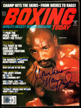 Marvelous Marvin Hagler Autographed Magazine Beckett BAS QR #BM37196