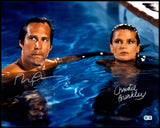 Chevy Chase & Christie Brinkley Autographed 16x20 Photo National Lampoon's Vacation (Smudged) Beckett BAS Witness #2W085667
