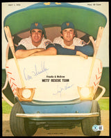 Danny Frisella & Tug McGraw Autographed Sporting News Magazine Cover New York Mets Beckett BAS #AD43585