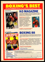 Thomas Hit Man Hearns Autographed Magazine Beckett BAS QR #BM37837