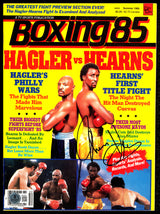 Thomas Hit Man Hearns Autographed Magazine Beckett BAS QR #BM37858