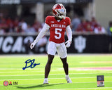 D'Angelo Ponds Signed Indiana Hoosiers Football Action 8x10 Photo