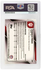 D'Angelo Ponds Signed Indiana Hoosiers 2025 Bowman University Chrome Refractor Football Card #104 - (PSA Encapsulated)