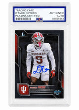 D'Angelo Ponds Signed Indiana Hoosiers 2025 Bowman University Chrome Refractor Football Card #104 - (PSA Encapsulated)