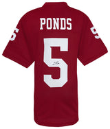 D'Angelo Ponds Signed Red Custom College Football Jersey