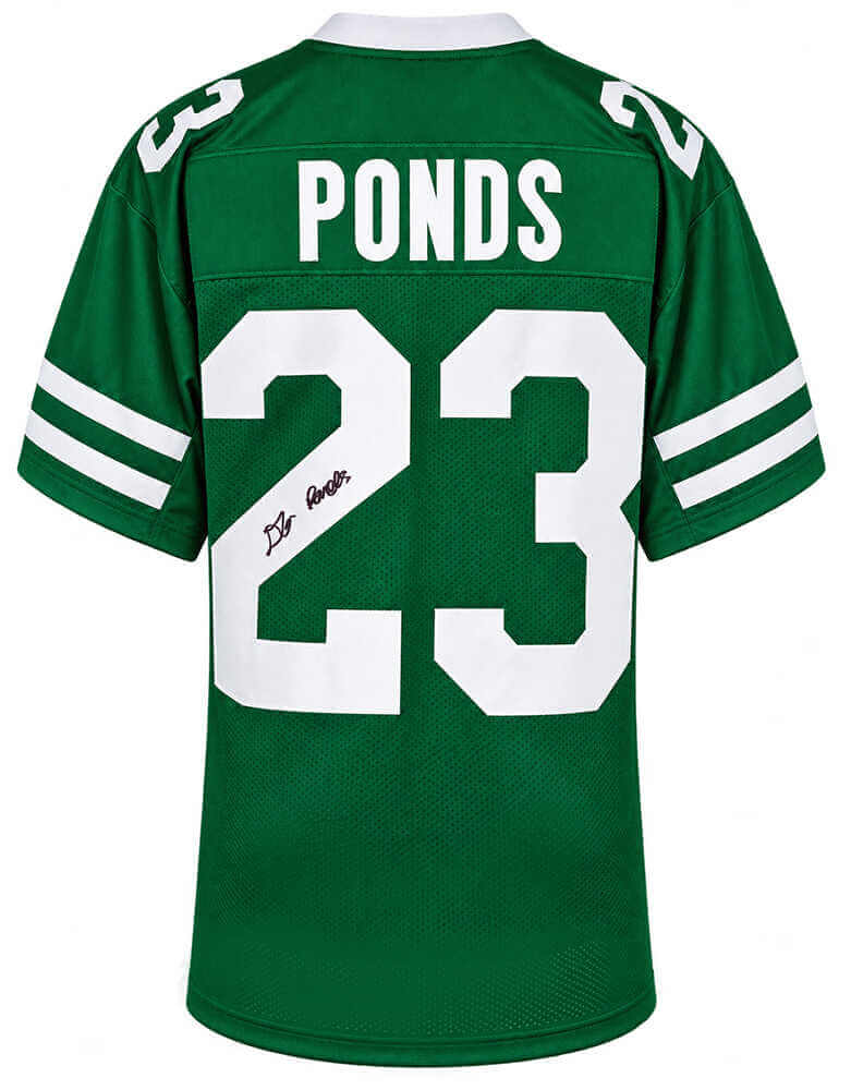 D'Angelo Ponds Signed Green Custom Football Jersey