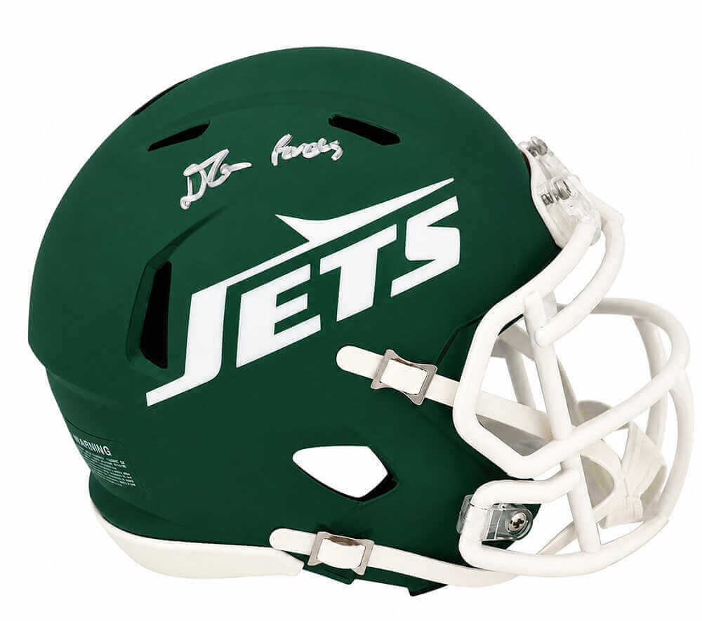 D'Angelo Ponds Signed New York Jets RAVE Riddell Speed Mini Helmet