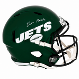 D'Angelo Ponds Signed New York Jets (2019-2023 Style) Green Riddell Full Size Speed Replica Helmet