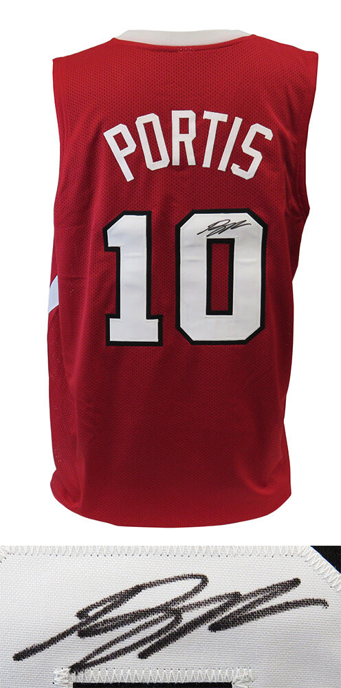 Bobby Portis Signed Red Custom College Jersey