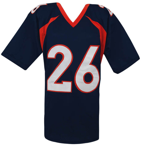 Clinton Portis Signed Navy Custom Jersey