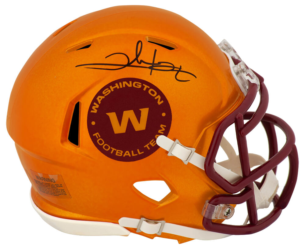 Clinton Portis Signed Washington Football Team FLASH Riddell Speed Mini Helmet
